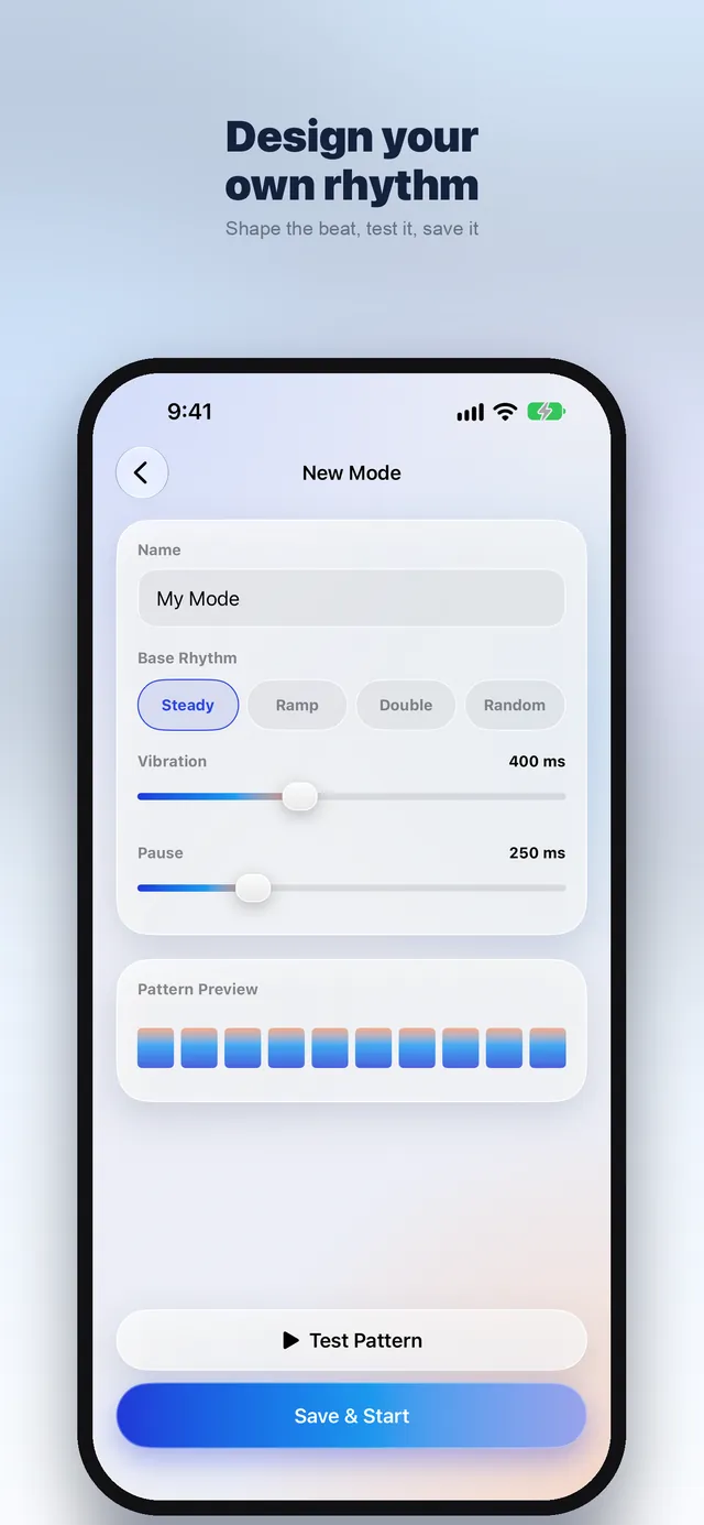 PULSE screenshot: Build your own mode